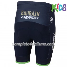 2018 Bahrain-Merida Bambino Pantaloncini N001